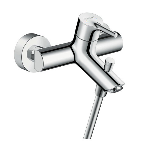 Hansgrohe HG Talis S Смеситель для ванны настенный, излив 166мм, с переключателем, цвет: хром, 72400000