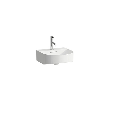 Laufen Sonar Раковина 410х420х140мм с 1 отв. под смеситель, с покр. LLC, цвет: белый (НЕ ПРОИЗВОДИТСЯ!), 8.1634.1.400.104.1