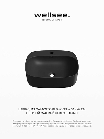 Накладная раковина для ванной Wellsee Idéal 326907000