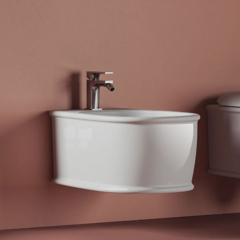 Artceram ATELIER Биде подвесное 52х37см, с 1 отв под смеситель, цвет: белый, ATB001 01 00