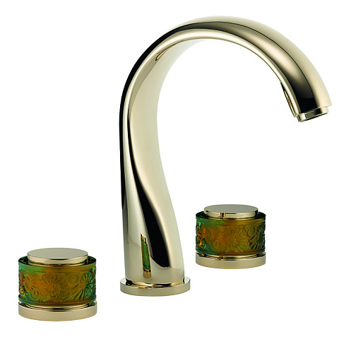 THG ISLAND Смеситель для ванны на 3 отверстия, без ручного душа, цвет Soft gold, U5B-F30-25SG