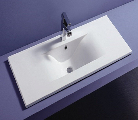 Раковина встраиваемая CeramaLux YJ807-120 1210×460 мм, белый
