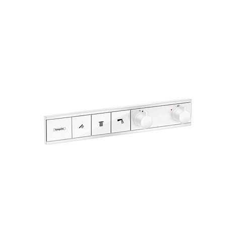 Hansgrohe HG RainSelect Встраиваемый термостат для душа, 3 источника (внешняя часть), цвет: белый матовый, 15381700