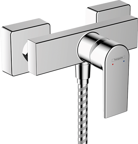 Смеситель Hansgrohe Vernis Shape для душа, однорычажный, 2 уровня расхода воды, ВМ, хром 71656000