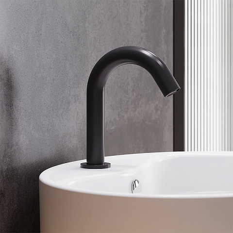 Смеситель для раковины (умывальника) Damixa Scandinavian Pure 360290300 сенсорный, черный