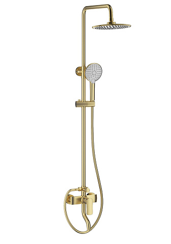 Душевая система WONZON & WOGHAND Line, Брашированное золото WW-AE3354-BG