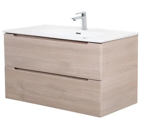 Тумба под раковину BelBagno Etna 90 см, с 2 ящиками, Rovere Grigio