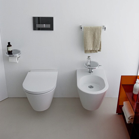 Laufen Kartell Биде подвесное 545х370х290мм с 1 отв. под смеситель, без боковых отв, цвет: белый, 8.3033.1.000.302.1