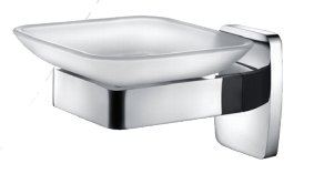 Мыльница стекло CeramaLux Cube 12604, хром