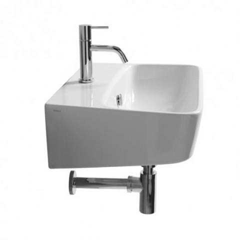 Simas Degrade, раковина с 1 отв., подвесная 58*39см, цвет: белый, DE14bi*1