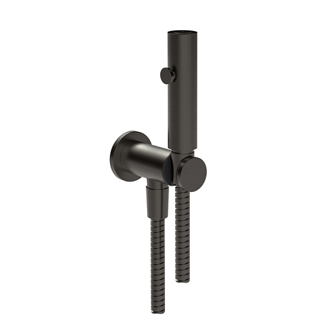 Gessi Cono Комплект гигиенического душа, цвет: Black Metal Brushed PVD, 45123#707