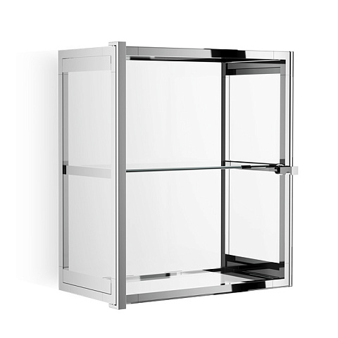 Decor Walther Glas S 2 Шкафчик подвесной 35x19x40см, стекло прозрачное, цвет: хром ЗАКАЗ ПО ЗАПРОСУ, 0602300