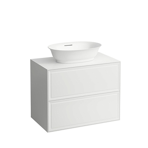 Laufen New Classic База под раковину подвесная , 780х450х350 мм, 2 ящика, цвет белый глянцевый (для раковины 812852, 812853), 4.0601.2.085.631.1