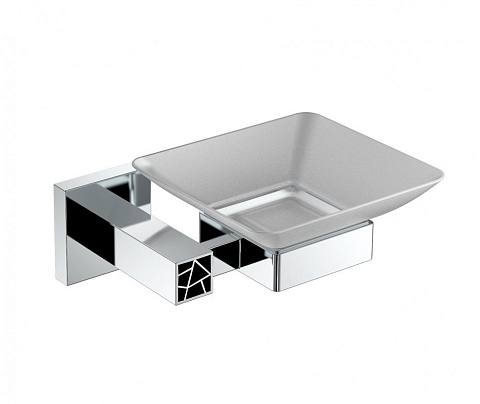 Мыльница стекло CeramaLux Venezia 88604, хром