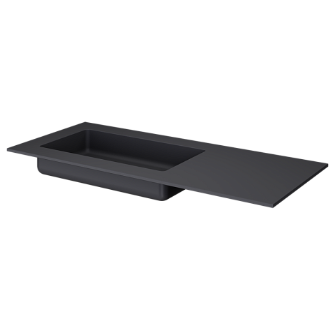 Armadi Art QUATRO 120 раковина-моноблок ANTHRACITE (раковина слева) 793-120-A-L