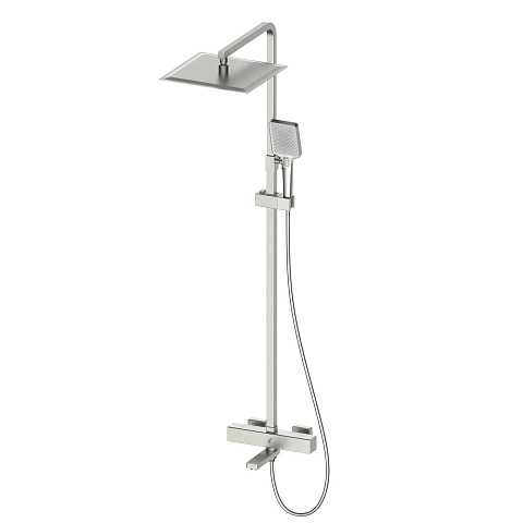 Душевая стойка с термостатом Oliveeka D OL-739901-BN, никель матовый