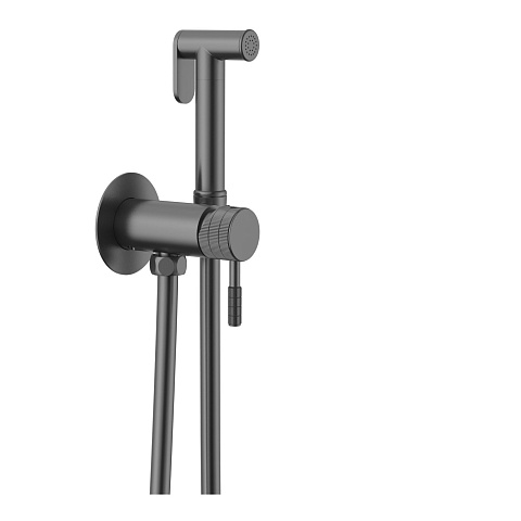 Гигиенический душ Gid Edessa L070-GM-GD, вороненая сталь