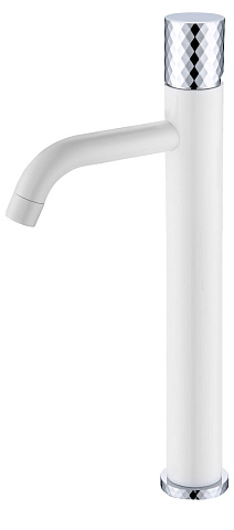 Смеситель Boheme STICK для умыв. выс. WHITE DIAMOND CHROME (комплект) 122-WCR