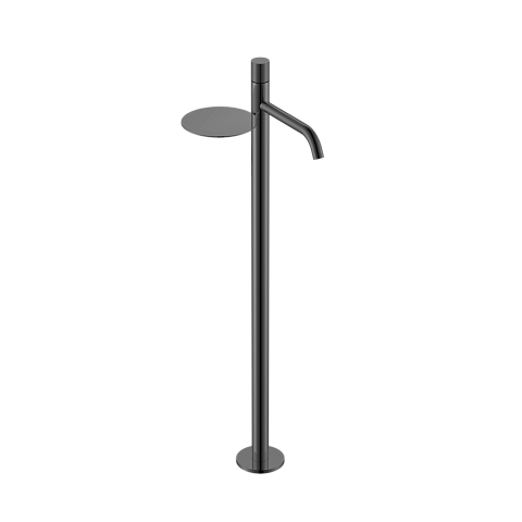 Смеситель Boheme STICK напольный для умыв. Shine Gun Metal c ручкой TOUCH 120-SGM.2