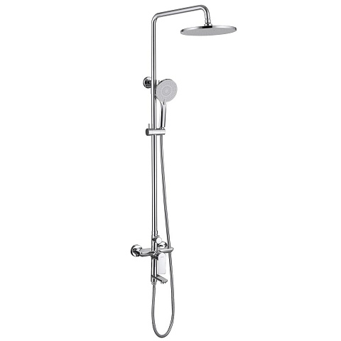 Душевая стойка ABBER Weiss Insel AF8016L с изливом, хром