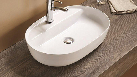 Раковина накладная CeramaLux 78325XS 515×400 мм, белый
