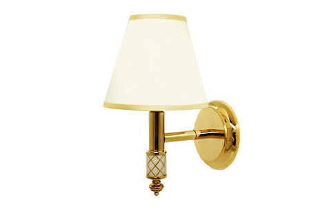 Бра BOHEME MURANO GOLD, белое 764