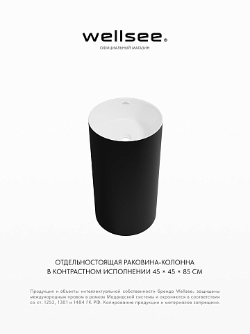 Напольная раковина для ванной Wellsee Chalice Perfection 230613000