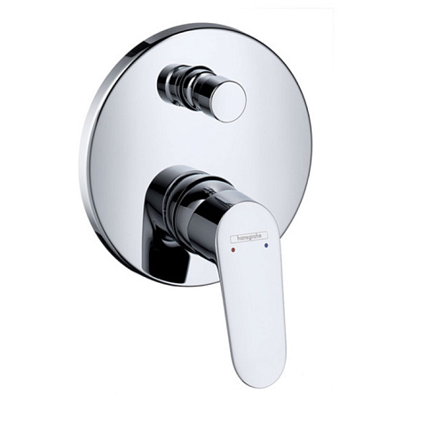 Hansgrohe HG Focus Смеситель для ванны, встраиваемый, переключатель вакумный, внешняя часть, цвет: хром, 31945000