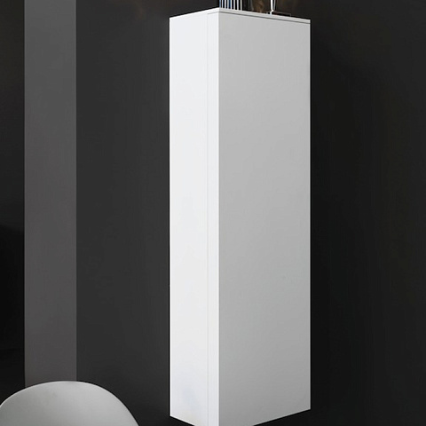 Laufen Kartell Шкаф подвесной, 400х270х1300мм, с 1 дверцей, 4 стек. полки, SX, цвет: белый матовый, 4.0828.1.033.640.1
