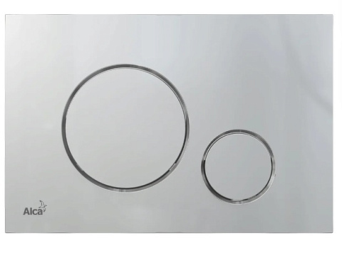 Кнопка смыва AlcaPlast THIN M672 хром матовый