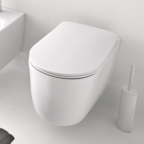 Унитаз безободковый подвесной Kerasan Nolita 531430, 55x35 см