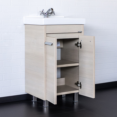 Тумба-умывальник Comforty Марио-50 сосна лоредо с раковиной Фест 50 00-00008849