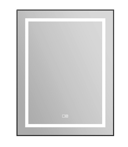 Зеркало BelBagno SPC-KRAFT 69х89 с сенсорным выключателем и подогревом черный