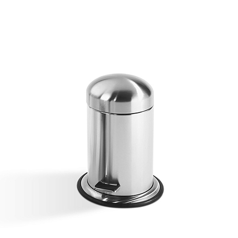 Decor Walther TE 30 Ведро 17xh31см, с педалью и крышкой, цвет: сталь матовая, 0608176