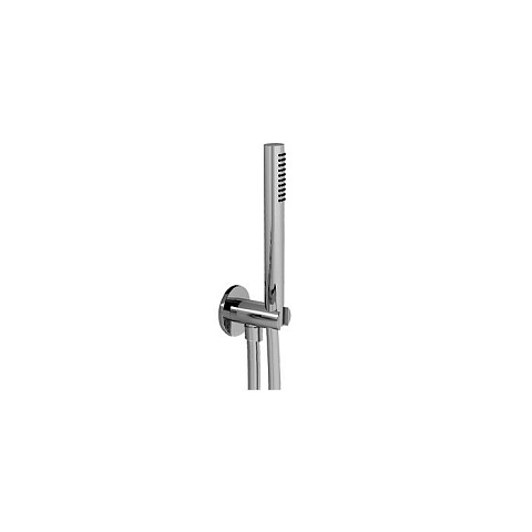 Fantini AL/23 Душевой набор: вывод воды 1/2”, шланг 150 см, ручная лейка FIT, держатель для лейки, цвет: хром, 81 02 8062