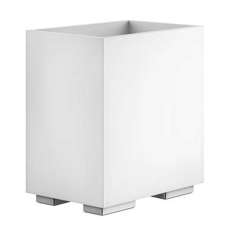 Gessi Rettangolo Корзина для мусора, цвет: хром/белый, 20990#031
