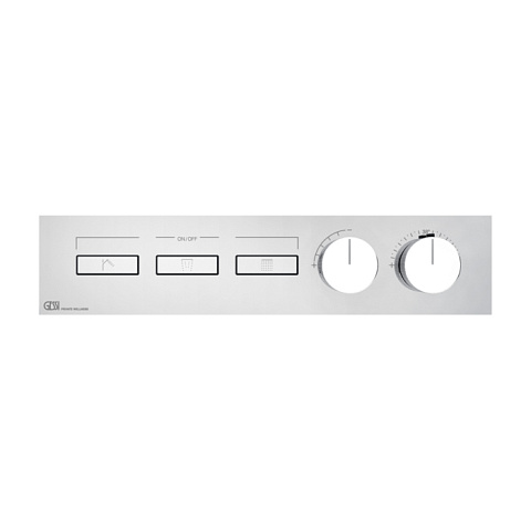 Gessi Hi-Fi Термостат для душа, с включением до 3 источников одновременно (внешняя часть), цвет: хром, 63014#031