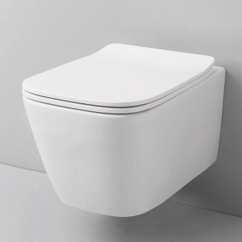 Artceram A16 MINI Унитаз подвесной безободковый 36х45 см, с креплениями, цвет белый., ASV005 01 00