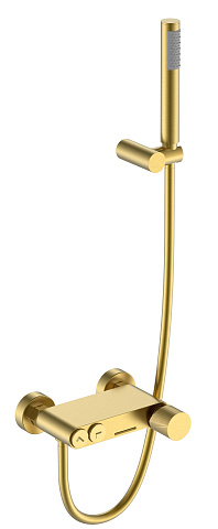 Смеситель Boheme STICK для ванны Mat Gold c ручкой TOUCH 123-MG.2