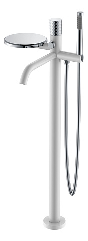 Смеситель Boheme STICK напольный WHITE DIAMOND CHROME 129-WCR