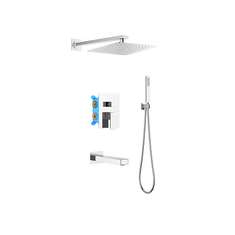 Set 4 в 1 душевой комплект Aquatek Либра AQ1673CR