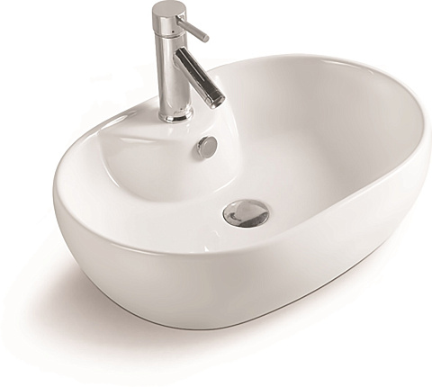 Раковина керамическая (накладная) SantiLine SL-1023