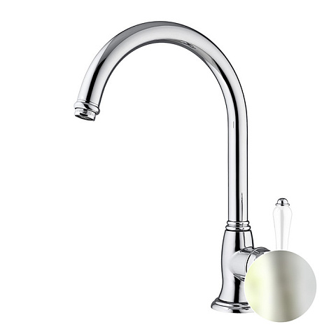 Nicolazzi Cucina Смеситель для раковины на 1 отверстие, цвет: никель полированный, 3456NS76C