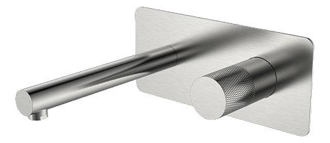 Смеситель Boheme STICK из стены Nikel Brush TOUCH 125-NB.2