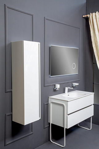 Тумба без раковины Armadi Art Vallessi 80*46cm WHITE 2 полки, 837-080-W
