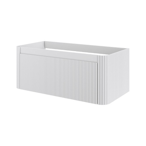 Тумба без раковины Armadi Art VOI рифл. 100см MATT WHITE 782-100-R-MW