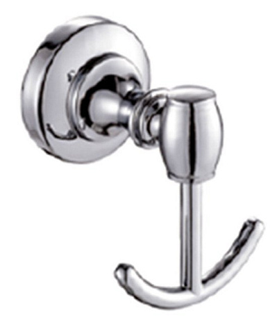 Крючок двойной CeramaLux Bianco 52001, хром