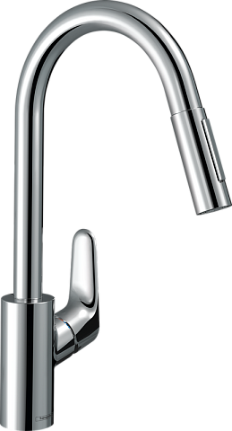 Смеситель Hansgrohe Focus для кухни 240, однорычажный, с выдвижным душем, ½´ 31815000