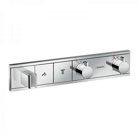 Hansgrohe HG RainSelect Встраиваемый термостат для душа на 2 источника, с держ. душа (внешняя часть), цвет: хром, 15355000
