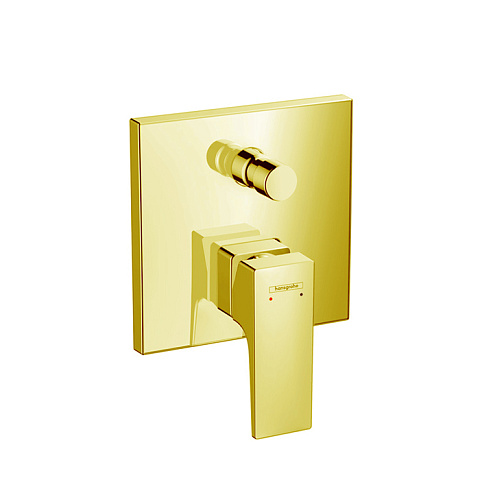 Hansgrohe HG Metropol Встраиваемый смеситель для ванны с переключателем (внешняя часть), цвет: золото, 32545990